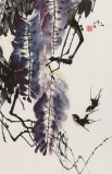 苗雨 四尺三开《紫气东来》 辽宁工美教授 师从吴冠中（询价）