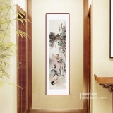 【已售】曹建涛 四尺对开《问禅》 独具特色水墨人物画家