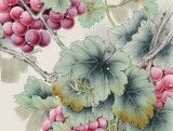 【已售】赵逸梅 四尺斗方《紫玉飘香》 著名工笔画家
