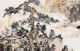 【已售】庾超然 四尺三开《采菊东篱下》 黄鹤楼书画院院长