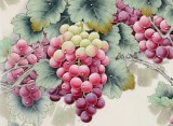 【已售】赵逸梅 四尺斗方《紫玉飘香》 著名工笔画家