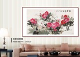 【已售】梁景欣 六尺《满堂富贵》 青大美院学院派画家
