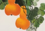 【已售】黄艺三尺斗方招财辟邪葫芦画《福禄满堂》