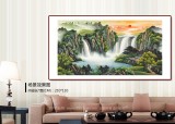 【已售】吴东 六尺《宝地生金》 著名易经风水画家