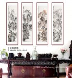 【已售】庾超然 四条屏《春夏秋冬》 黄鹤楼书画院院长