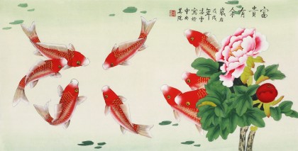 【已售】凌雪 三尺《富贵有余》 北京美协会员