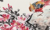 【已售】曲逸之 四尺《锦上添花》 河南省著名花鸟画家