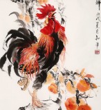 【已售】尹和平 四尺《万事吉祥》 当代乡土童趣绘画名家