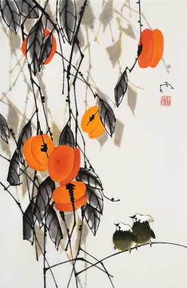 【已售】苗雨 四尺三开《事事如意》 辽宁工美教授 师从吴冠中