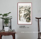 【已售】刘金河 作品《巴水激流》中国美术家协会会员