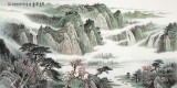 【已售】廖崧越 四尺《云生幽壑南浦湾》 广西桂林美协会员