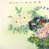 赵逸梅 四尺《前程似锦》 山东著名工笔女画家