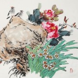 水墨国画牡丹图富贵花开- 牡丹画- 99字画网