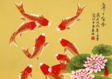 【已售】凌雪 四尺斗方《年年有余》 北京美协会员