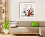 【已售】凌雪 四尺斗方《鹤寿同春》 北京美协会员