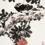 【已售】柳常学 四尺三开《多子多福图》 中国美协会员
