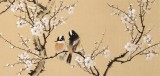 【已售】皇甫小喜 四尺对开《冰姿仙夙》 河南著名花鸟画家