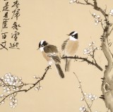 【已售】皇甫小喜 四尺斗方《咏梅》 河南著名花鸟画家
