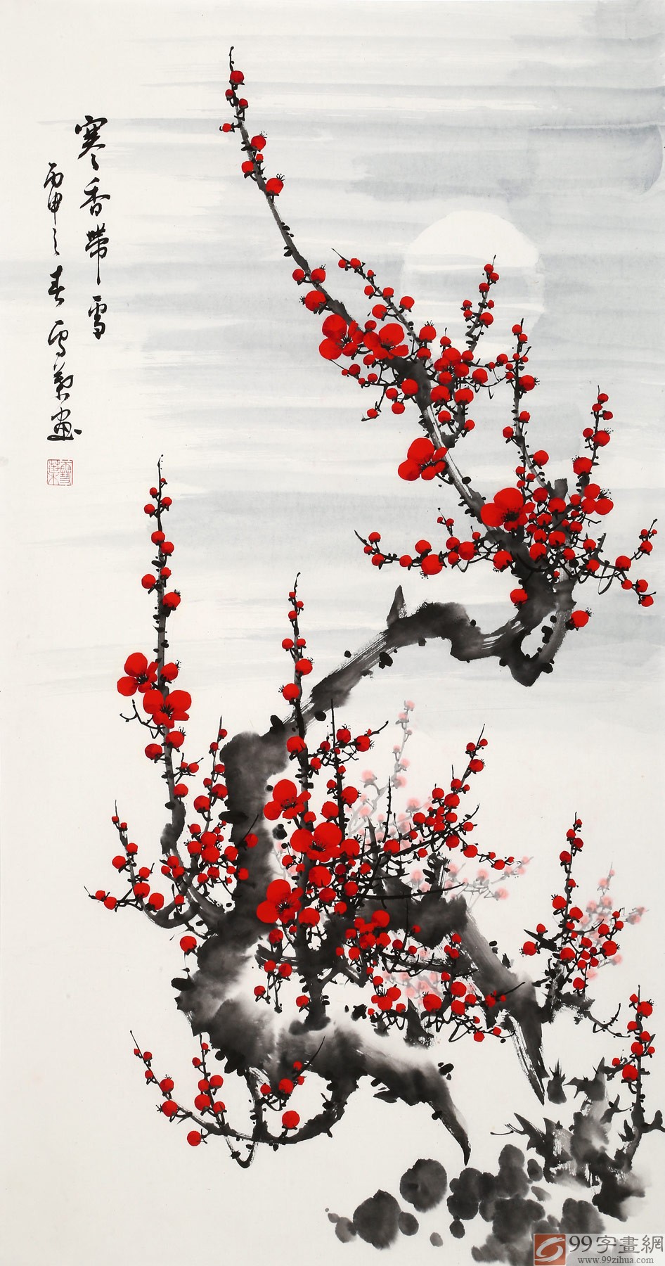 已售何华贤三尺寒香颍淮书画名家