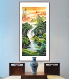 【已售】吴东 四尺《福地安居图》 著名易经风水画家