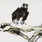王永刚 指墨作品《幽鸟一自占梅花》 国家一级美术师（询价）