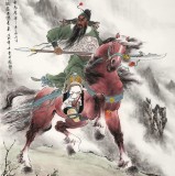 【已售】邹本财 四尺《武财神关公》公主岭市美协常务副主席