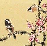 【已售】皇甫小喜 四尺斗方《喜梅闹春》 河南著名花鸟画家