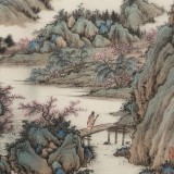 【已售】吴显刚 四尺斗方《春山图》 贵州七星关美协主席