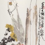 【已售】王永刚 《菊黄蟹肥》 国家一级美术师