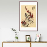 【已售】安徽美协何华贤四尺三开《五福图》