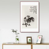 【已售】庾超然 四尺三开《福临门》 黄鹤楼书画院院长