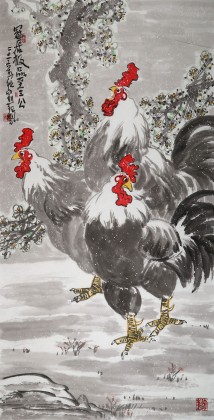 【已售】刘纪 四尺《冠居极品至三公》 中国画大家 真迹收藏（询价）