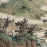【已售】吴显刚 四尺《山居客访》 贵州七星关美协主席