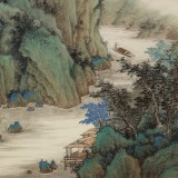 【已售】吴显刚 四尺《山居客访》 贵州七星关美协主席