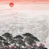 【已售】李碧峰 小六尺《春潮颂》 中国书画家协会理事