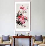 【已售】王宝钦 四尺《富贵吉祥》当代花鸟牡丹画名家（询价）