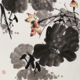 王宝钦 四尺《荷香》当代花鸟牡丹画名家（询价）