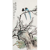 梁景欣 三尺《喜上眉梢》 学院派画家