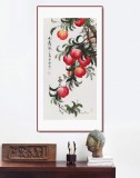 【已售】黄艺三尺风水吉利国画《大寿图》