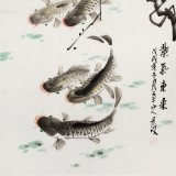 梁景欣 三尺《紫气东来》 学院派画家