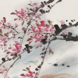 【已售】梁景欣 四尺斗方《鱼乐图》 学院派画家