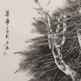 【已售】陈薪名《筑梦》代表作精品 第六届全国花鸟画展金奖获得者 已裱轴 出版物原作