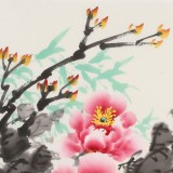 王伟宁《花开富贵》 青年书画才俊 河南美协会员