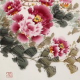 【已售】王宝钦小六尺《花开富贵》当代花鸟牡丹画名家（询价）