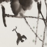 【已售】庾超然 四尺三开《荷塘翠影》 黄鹤楼书画院院长