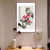 【已售】庾超然 四尺三开《花开富贵》 黄鹤楼书画院院长