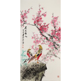 王宝钦 四尺《花香醉人》当代花鸟牡丹画名家（询价）