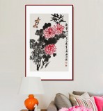 【已售】庾超然 四尺三开《秋菊》 黄鹤楼书画院院长