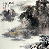 杨春 四尺《春韵》老一辈广西著名山水画家 2005年作