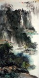 【已售】杨春 四尺《雨后山川》老一辈广西著名山水画家（微信询价）